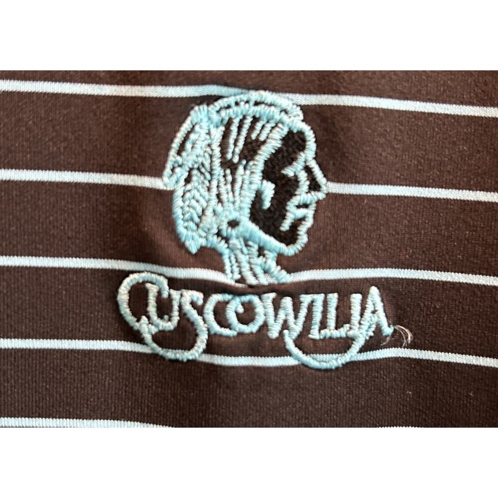 Men’s PETER MILLAR Black Striped CUSCOWILIA Short Sleeve Polo Shirt Size L *A6